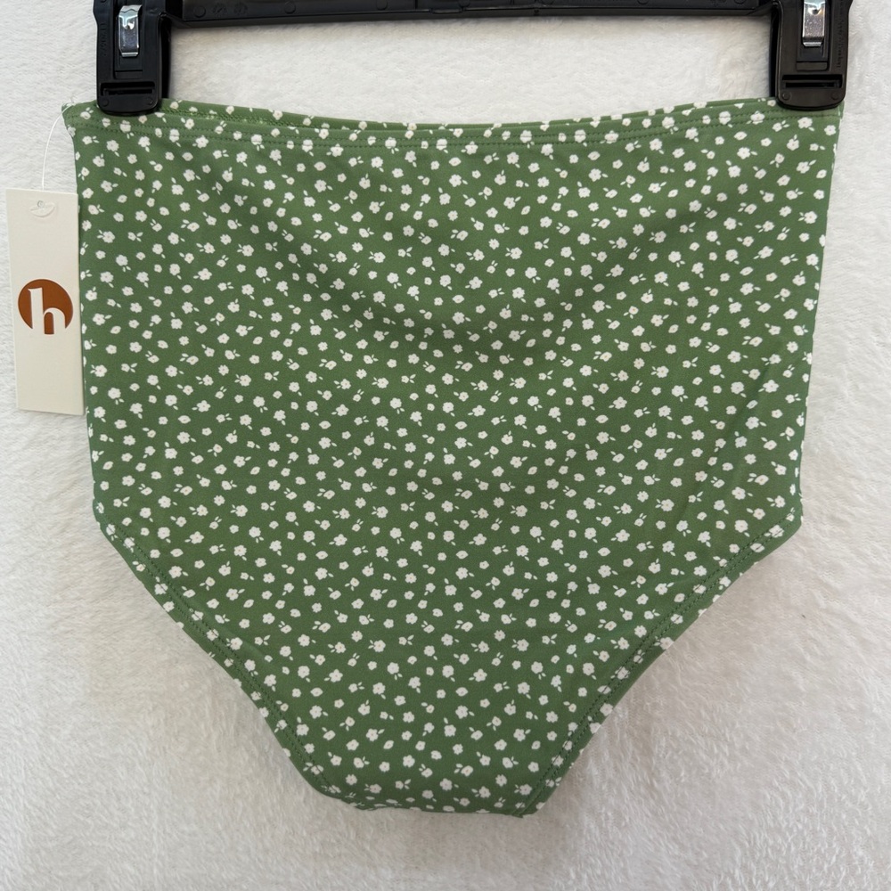 NWT Honey mark Swim Set Girls Floral Olive Green Two-Piece Swimsuit Beach Bikini - Picture 8 of 13